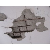 洗手間天花掉下石屎碎塊，有些生銹的鋼筋更露了出來，應該怎樣維修?  